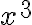 x^{3}
